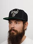 Бейсболка MITCHELL NESS арт. HHSS7347-CBUYYPPPBLCK Chicago Bulls NBA (черный)